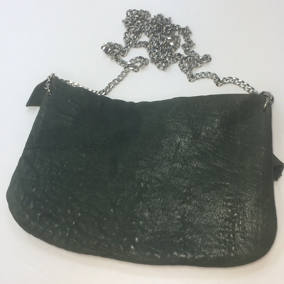 Handmade Crossbody Small Purse Green Leather - Picture 2 of 5